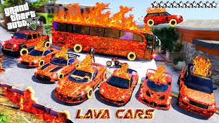 GTA 5 - Stealing Lava Super Cars with Franklin! (Real Life Vehicles #11)