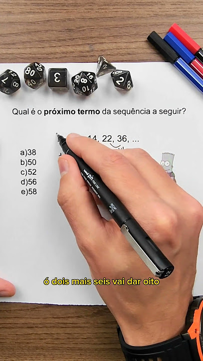 Sequência numérica! #Matemática #enem #sequências #concursos