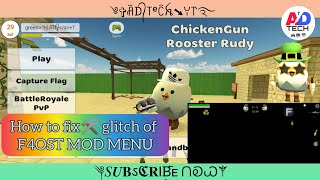 AD TECH-HOW TO FIX🛠️ BLACK SCREEN GLITCH OF F4OST MOD MENU!