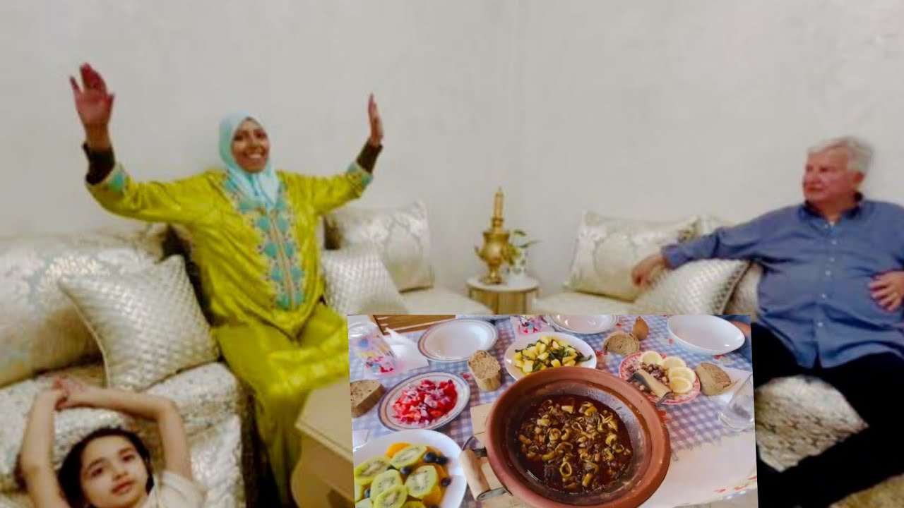 فرحتنا امي بهد المفاجأة  شوفو صالون المغربي  واخيرا تفرش حضرت معاكم طاجين كلامار  الراجل فرح بنتيجة