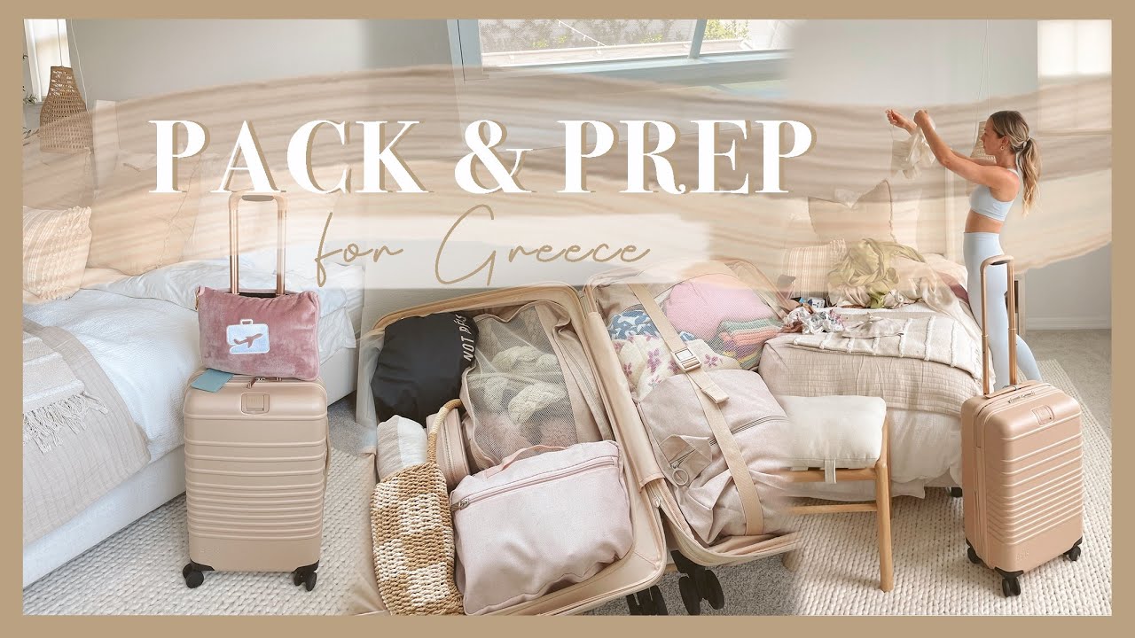 PACK & PREP WITH ME FOR GREECE!