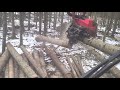 komatsu c93 handling big tree's