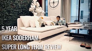 IKEA Söderhamn Sofa Review 5 YEAR SUPER LONG TERM !