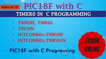 Timer0 in C programming for PIC18F microcontroller