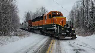 First Freight Train In The Snow, Plus A Fire Update (Aftermath) #trains | Jason Asselin