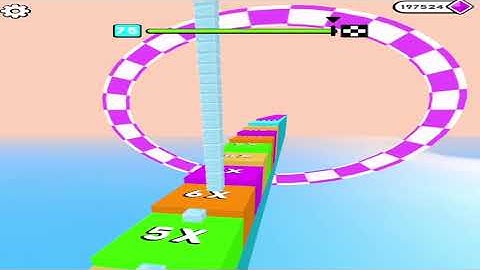 Cube Surfer Level 75 - gameplay (ios android) walkthrough all levels