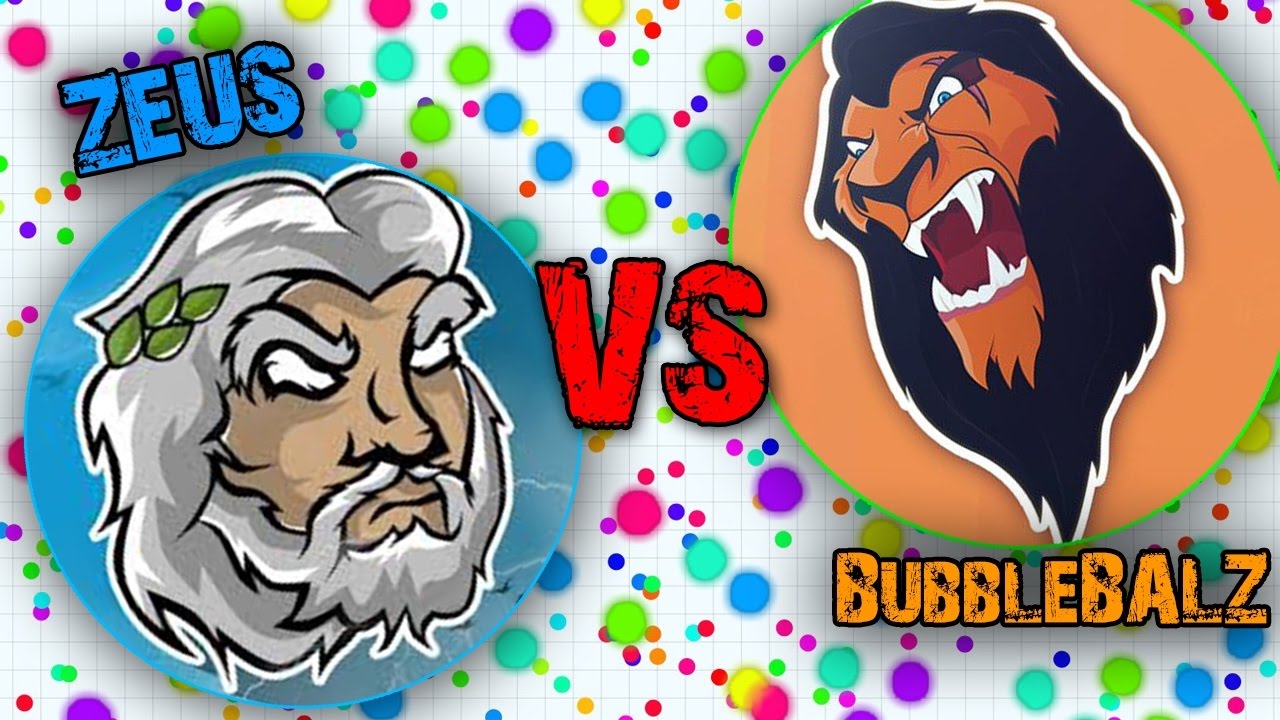 BubbleBALZ VS ZEUS IN AGAR IO 2017