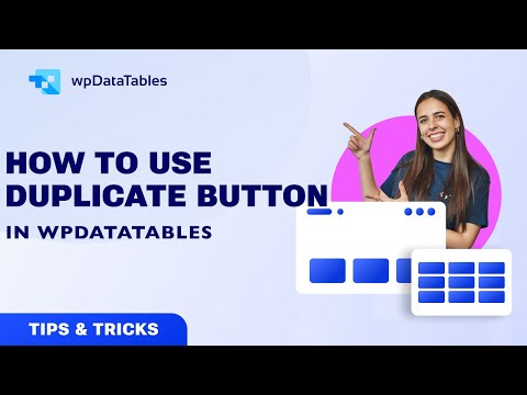 Use Duplicate Button To Edit Data In wpDataTables