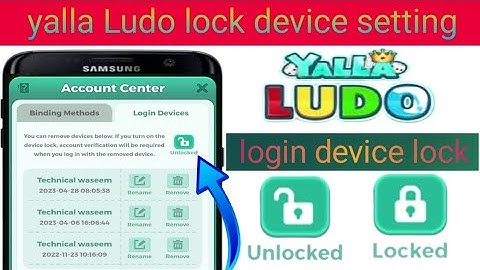 how to lock device setting.|| yalla Ludo login device lock.#technicalwaseem1