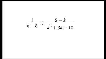 Dividing Rational Expressions Example 1