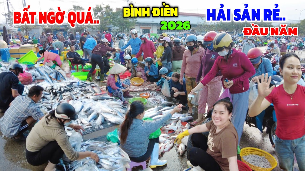 Cá Biển hải Sản rẻ Đổ đống chợ Bình Điền