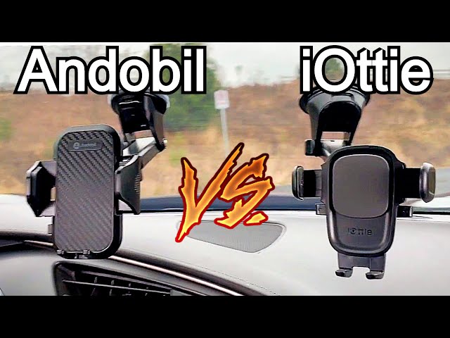 iottie vs andobil Car Mount for iPhone 14 pro max - Dashboard and