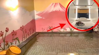 $30 Cheapest Japan’s Onsen Ryokan Capsule Hotel in Tokyo 👘🏩 Female Only Tour Review screenshot 2