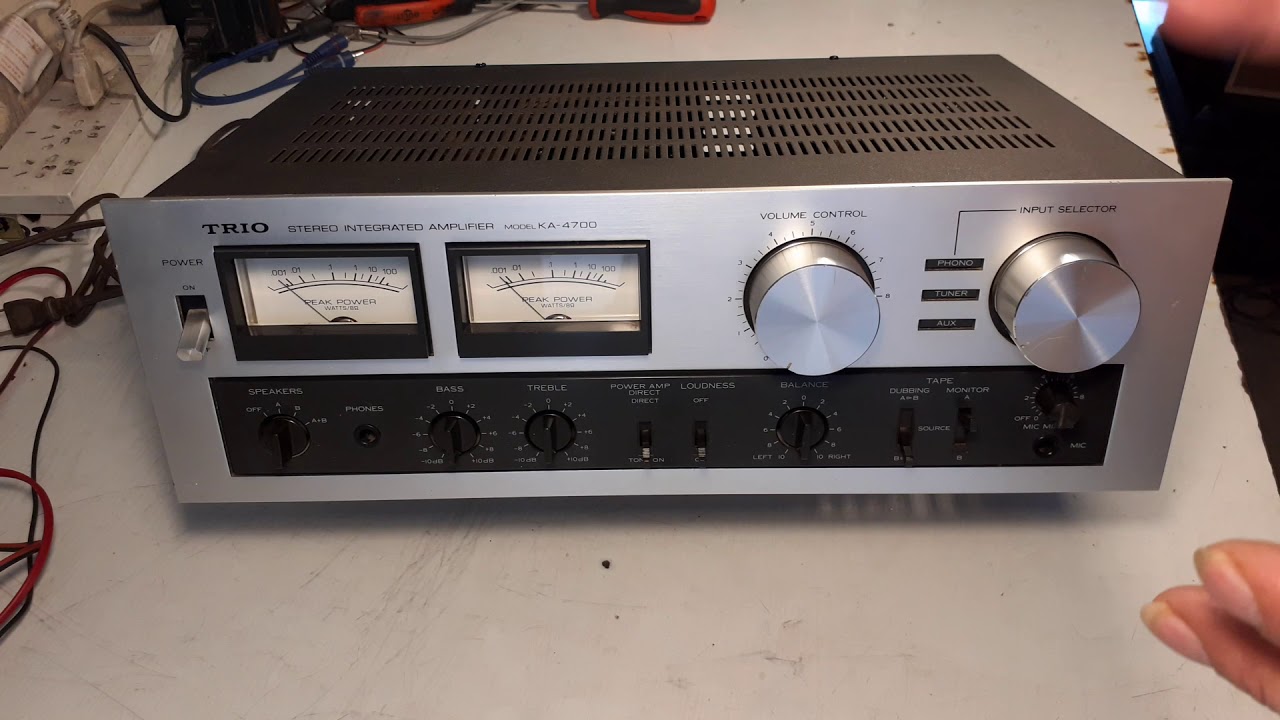 AMPLIFICADOR INTEGRADO TRIO KA-4700 JAPAN 1979 RESTAURACION - YouTube