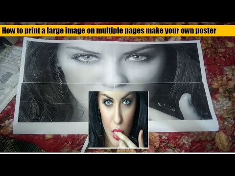 Video: How To Print A Large Image