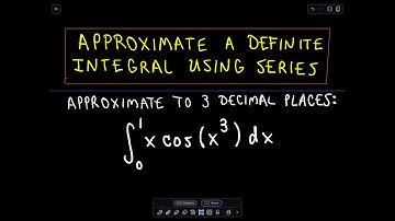 📚 Learn How to Approximate a Definite Integral Using Series – Step-by-Step Tutorial 📚