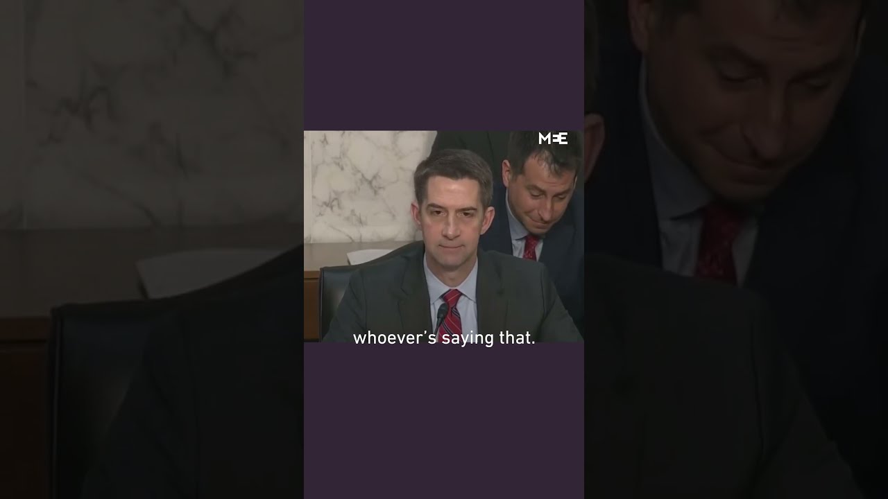 US Senator Tom Cotton Calls Pro Palestine Activist A Codepink Lunatic 