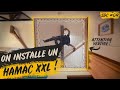 Installation d'un HAMAC XXL !  (Filet d'habitation) - Suivi de Chantier #09