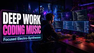Deep Work Coding Music | Focused Electro Synthwave