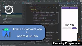 How to Create a Stopwatch App in Android Studio screenshot 5