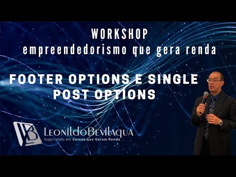 14   Footer options e single post options