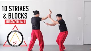 Celebrity 10 Basic FMA Strikes & Blocks | Anastacio Kali Profile