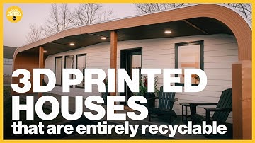 These 3D printed houses are entirely recyclable and take 1 week to build