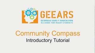 GEEARS Community Compass Introductory Tutorial