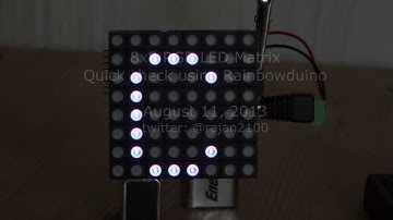 8x8 RGB LED Matrix using Rainbowduino