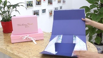 High Quality Customized Printing Folding gift box with Ribbon - Folding gift box