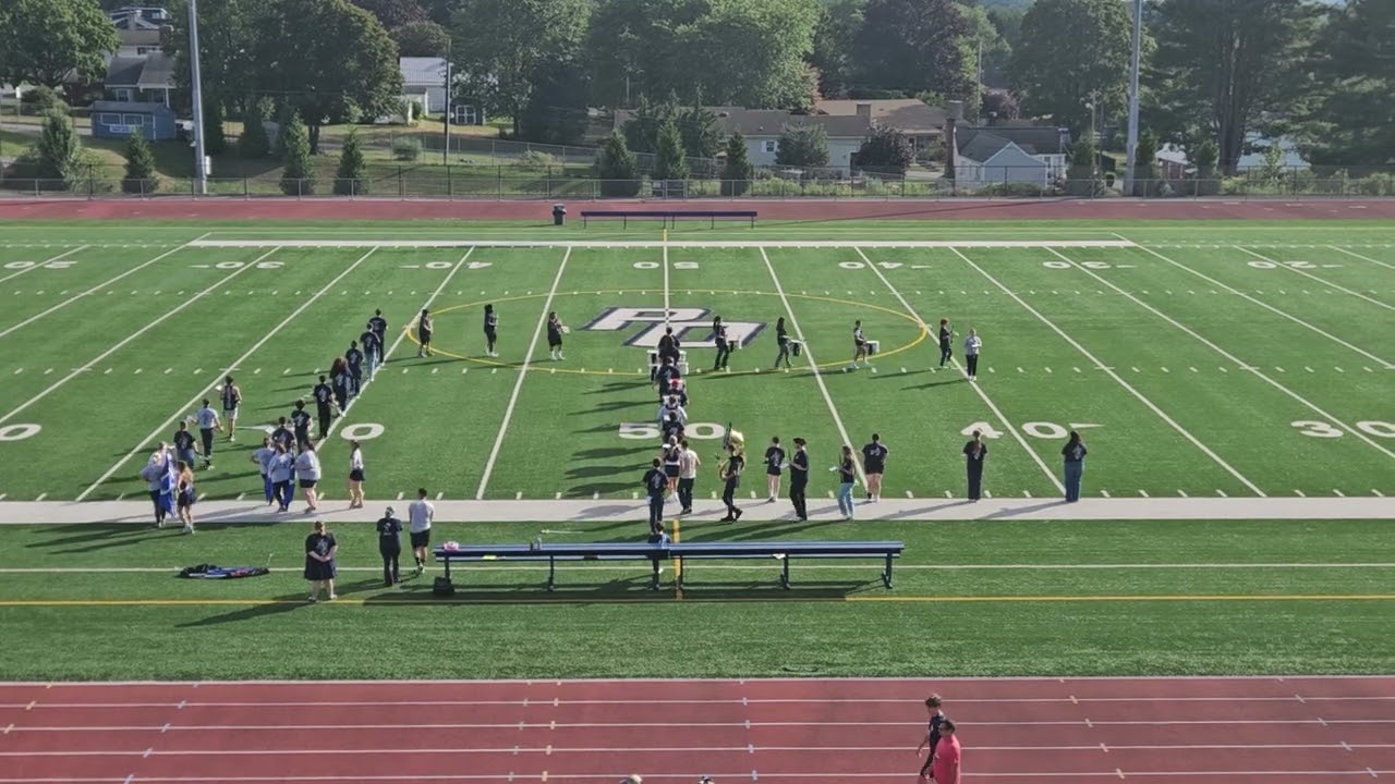 Pregame rehearsal Fall 2025, Mountie Marching Band