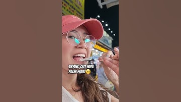 I thought it taste good. Trying out Nipa Palm Fruit for the first time.