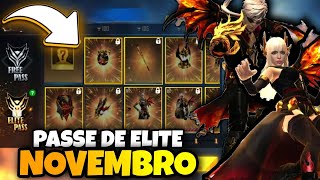 MELHOR PASSE DE TODOS?! PASSE DE ELITE NOVEMBRO 2021 FREE FIRE