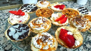 Mini tarte تارتوليت صيفيين منعشين بمكونات بسيطة وكريما رائعة بعدة مذاقات واشكال ناجحين لكل المناسبات