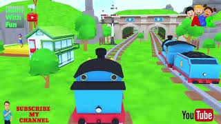 #Learn with fun #train #cartoon #train racing #kids #kids video #funnyvideo #funforkids #cartoon