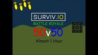 Almost 1 Hour of Surviv.io 50v50 Gameplay (w/SWNSE)