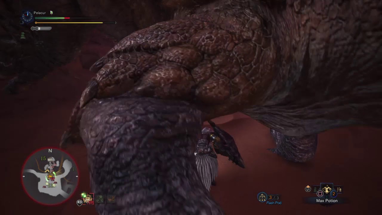 [MHW] Love's Sorrow Power Guard Showcase Diablos Lance Solo,no mantle