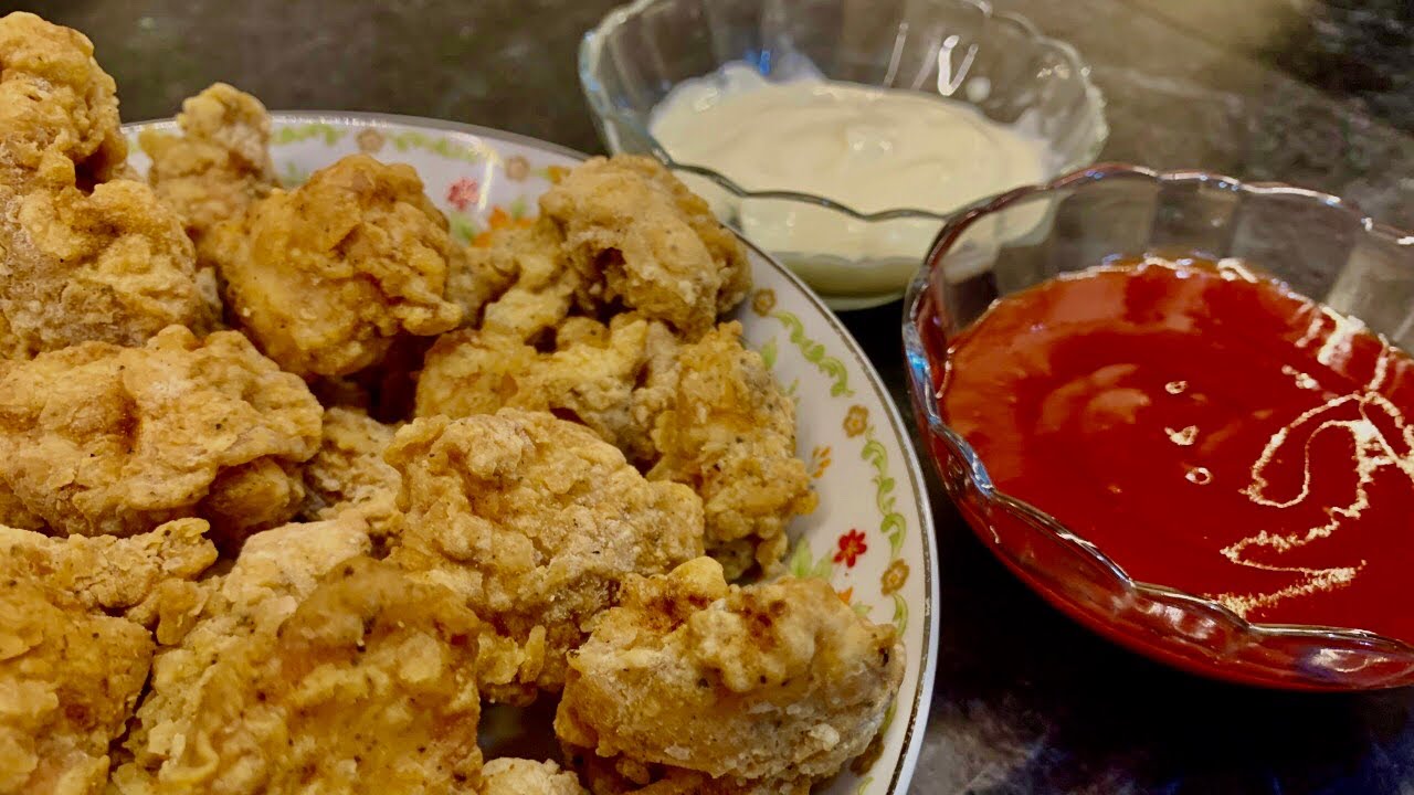 KFC Style Chicken Popcorn Spicy Popcorn Chicken Recipe by Yummy
