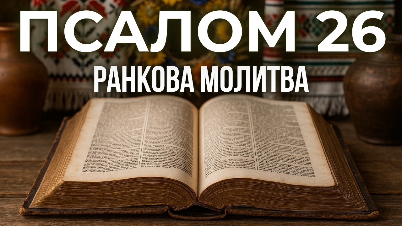 ПСАЛОМ 26 | Господь – моє світло | Молитва, яка зміцнює серце | РАНКОВА МОЛИТВА
