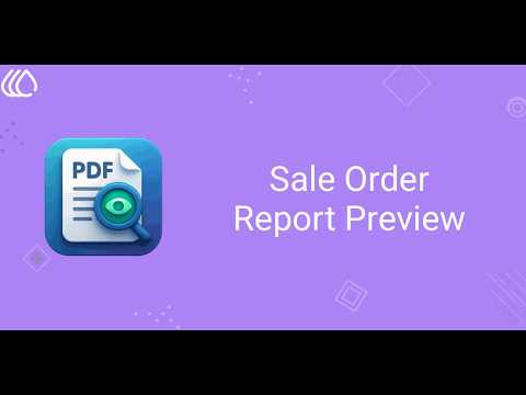 Odoo Sale Order Report Preview || INKERP