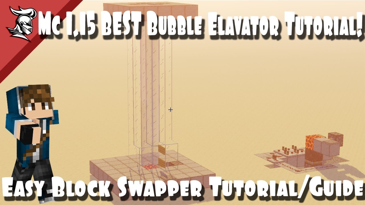 BEST Block Swapper Bubble Elevator Tutorial for Minecraft 1.15+ ! Easy ...