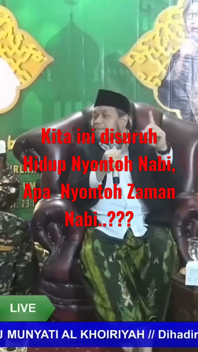 Kita Hidup disuruh Nyontoh Nabi Apa Disuruh Nyontoh Hidup Zaman Nabi..? Gus Faiz Syukron Makmun