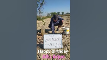 Happy Birthday 🥳 To You From Nature 🥰🌳 #alluarjun @AlluArjun #alluarjunstatus #pushpa #shorts