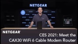 CES 2021: Meet the NETGEAR Nighthawk AX6 WiFi 6 Cable Modem Router | CAX30