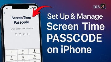 Create, Edit, Delete Screen Time Passcode on iPhone in iOS 26
