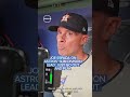 Joe Espada on Astros’ slim division lead: Just go out and play