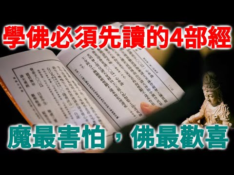 修行人必看！學佛最應讀的4部佛經，魔最害怕，佛最歡喜！你讀過幾部？ | 禪語