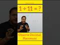 One Divided by 11 | Fast Maths Trick in 50 Sec 🚀
