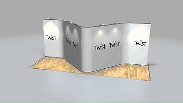 Twist Modular Banner System | Flexi-link Exhibition kit | Display Wizard