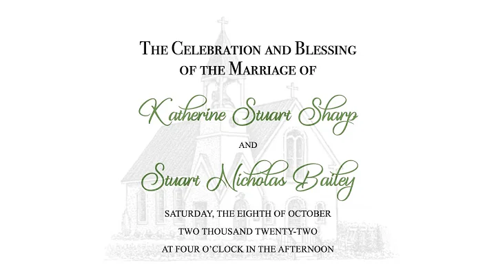Wedding of Katie Sharp & Stuart Bailey